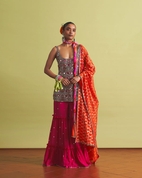 Rakta Sharara Set