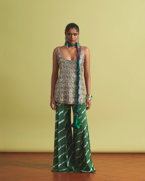 Luna Kurta & Emerald Pants