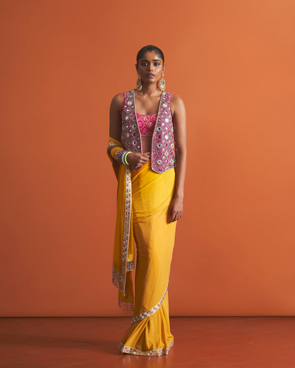 Amber Sari, Disco Deewane Waistcoat