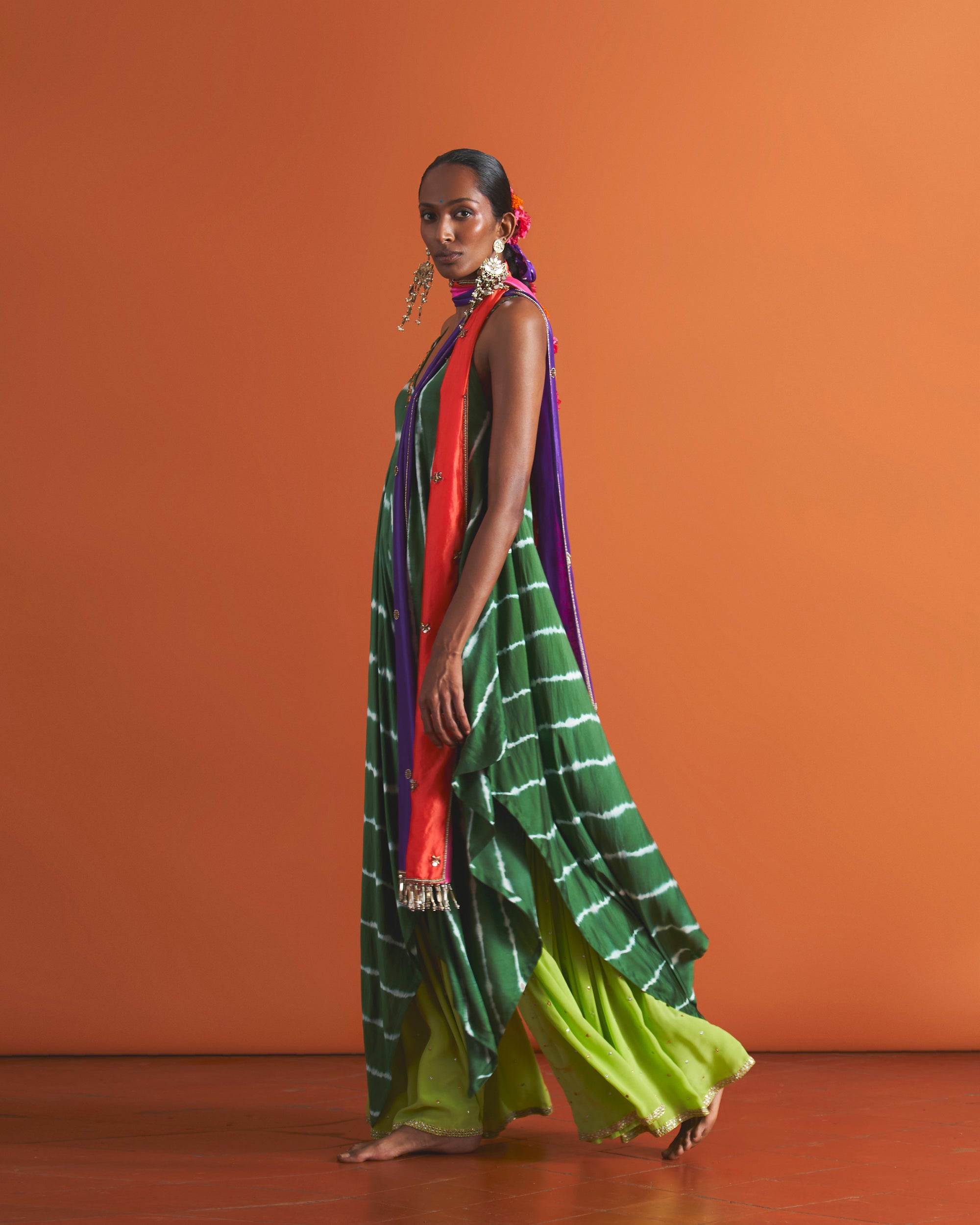 Emerald Kurta, Sage Pants