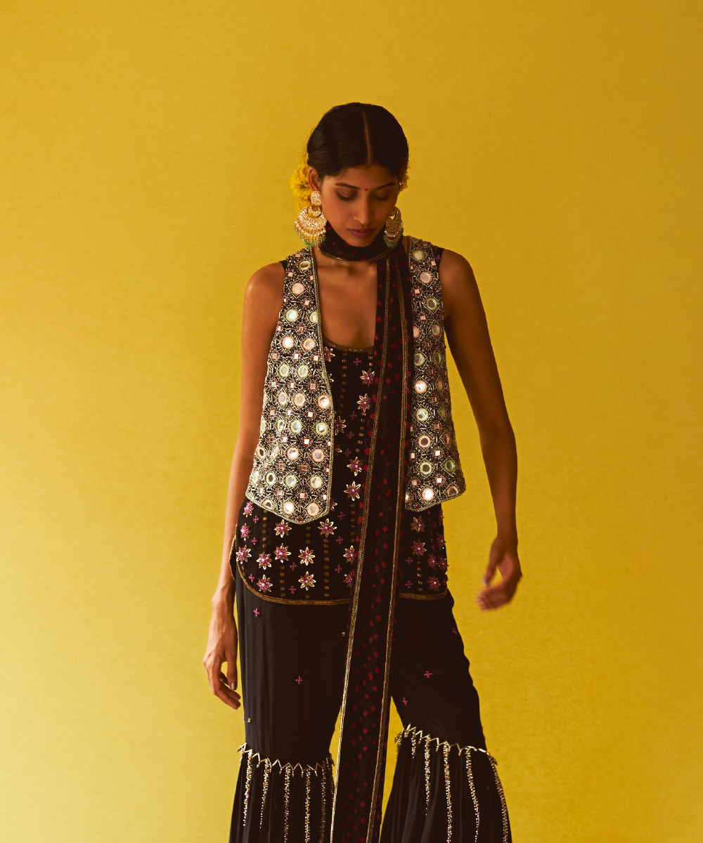 Disco Deewane Waistcoat, Cosmos Kurta and Cosmos Gharara