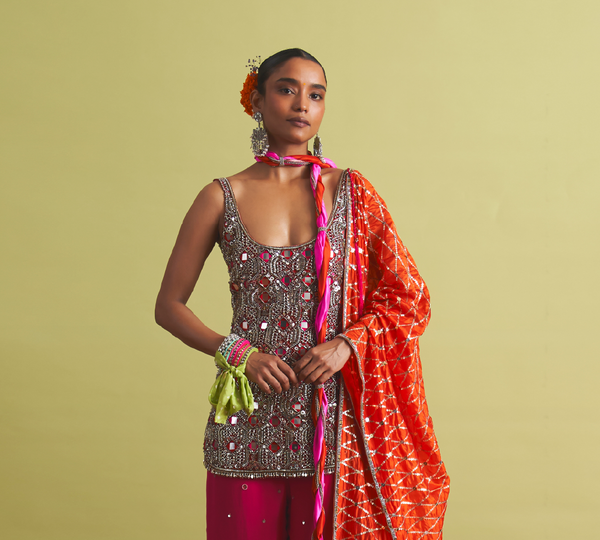 Rakta Sharara Set
